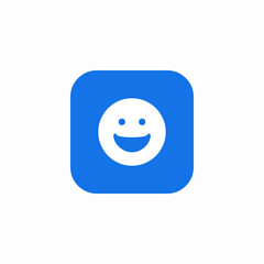 happy mood icon sign vector