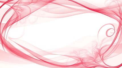 Abstract Red Swirling Wave Frame Design