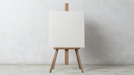 Wooden Painting Stand Mockup Easel