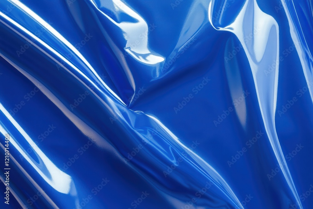 Poster solid blue background with glossy sheen showcasing elegant texture and color depth
