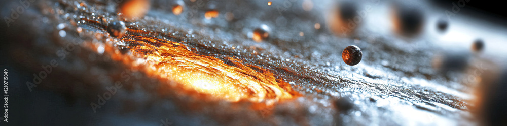 Poster digital rendering of planetary formation and vortex
