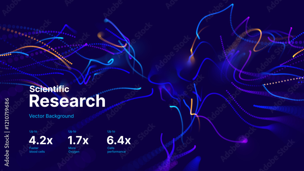 Aufkleber Digital Big Data Flow Vector Background. Big Data Technology Lines. Abstract Science Technology Illustration. Big Data Neural Network Background Concept. AI Visualization Concept. Vector.