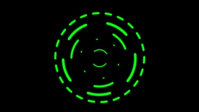 HUD animation, Hologram button, Interface