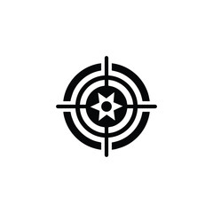 Target and aim icon. Aim gun. Focus icon. Red Crosshair. Shooting Icon of firearms. Drawing aim. Precisely target. Successfully target. Effectively Photo target sign. Capture Vector .
