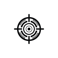 Target and aim icon. Aim gun. Focus icon. Red Crosshair. Shooting Icon of firearms. Drawing aim. Precisely target. Successfully target. Effectively Photo target sign. Capture Vector .