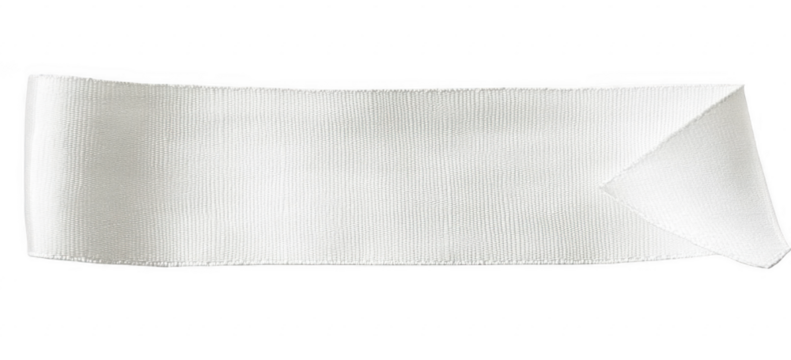 White blank clothing tag label isolated on white background
