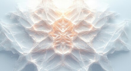 Complex Design with Plain White Background.