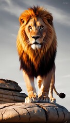 portrait of a lion