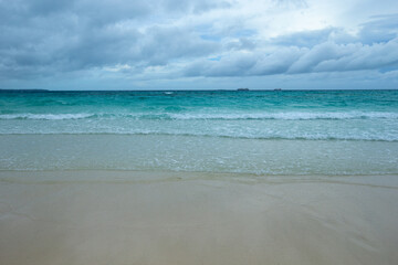 Dark clouds on the ocean
