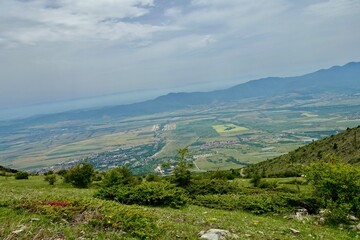 Panoramic view from the top of mountain
