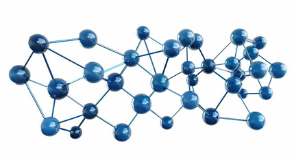 molecule model isolated on white