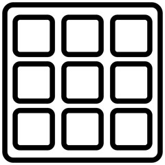 Grid Outline Icon
