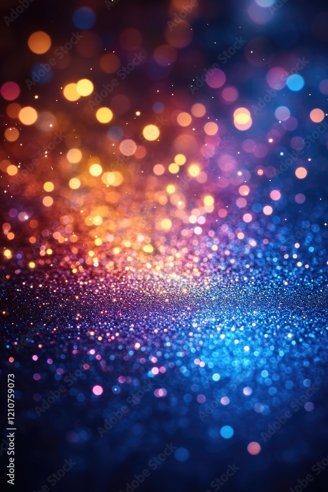 Poster a blurred image of a blue and orange background, suitable for use in design projects where a subtle 
