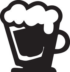 mug of beer with foam