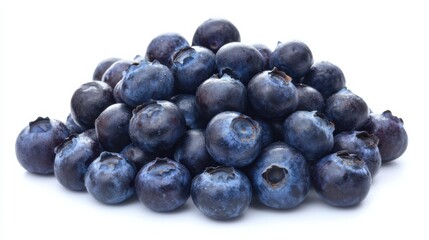 A heap of plump blueberries with their deep blue-purple hue and powdery bloom, Each berry’s round shape and fresh aroma captured with precision
