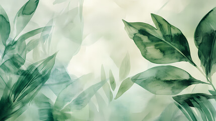 Serene emerald oasis abstract watercolor blend of lush green hues evoking natural tranquility textured background illustration. Emerald Oasis. Illustration