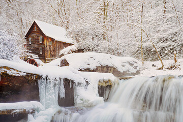 Grist Mill in Winter