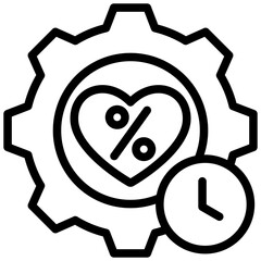 Life Expectancy Outline Icon