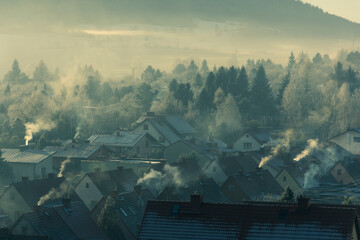 Mroźny poranek nad miasteczkiem © Grzegorz Polak