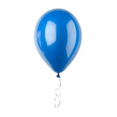 Fototapeten blue helium balloon on transparent background © Jakob