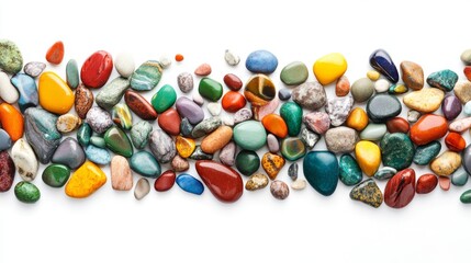Colorful Pebbles and Stones Collection - Nature's Treasure