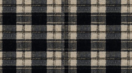 classic plaid fabric texture with contrasting tones