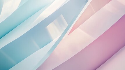 Obraz premium Minimalistic pattern of abstract geometric shapes, soft pastel tones, clean and modern design, artistic arrangement, visually soothing and harmonious composition