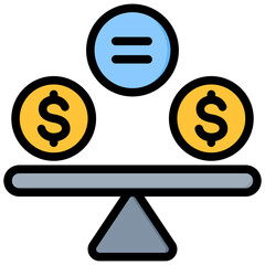 Equity Outline Color Icon