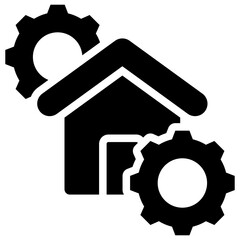 Property Management Glyph Icon
