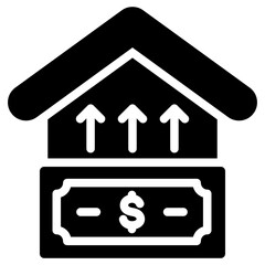 Housing Bubble Glyph Icon
