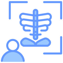 Medical Imaging Blue Icon