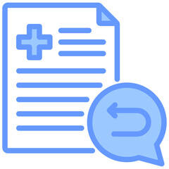 Fototapeta premium Follow Up Blue Icon