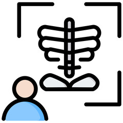 Medical Imaging Outline Color Icon