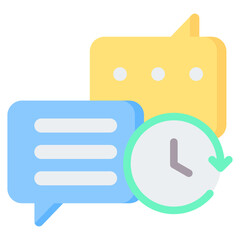 Real Time Communication Flat Icon