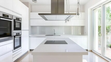 Modern White Kitchen Interior Design