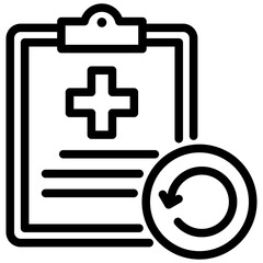 Medical Record Outline Icon