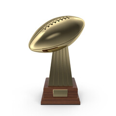 3d Isolated Football Trophy