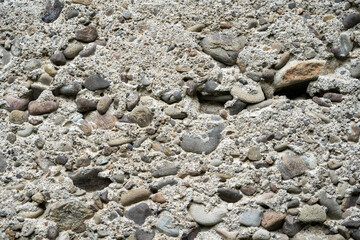 close up texture of old stone concrete wall