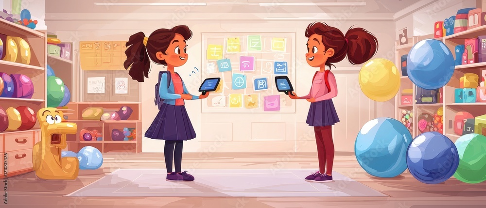Poster digital interaction for generation alpha girls a playful learning environment in the classroom