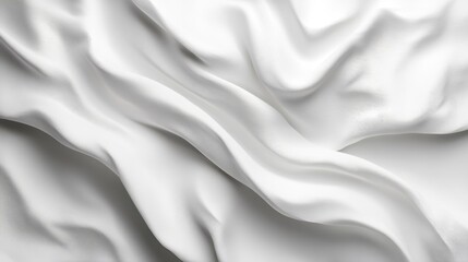 Fototapeta premium soft crumpled paper texture in white with subtle shadows, high detail, minimalistic and simple, artistic and elegant, peaceful and versatile design