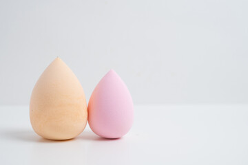 Beauty blender, on a light background. Makeup sponge. Beauty concept