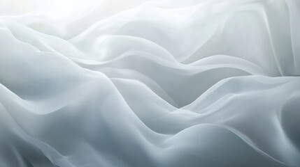 Obraz premium Soft gray fog with layered texture, floating gently, artistic and abstract, ethereal and moody, floating on white background, soft and seamless transition, misty effect