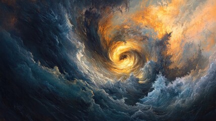 Cosmic swirl, celestial vortex, fiery background, abstract art, design element