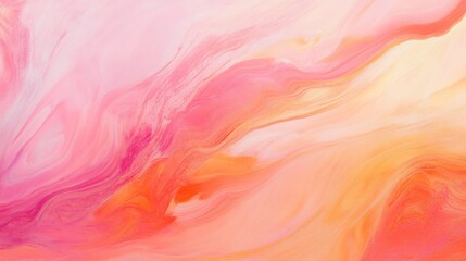 Obraz premium soft pastel background with smooth flowing pink and orange hues, high detail, calming and serene, artistic and elegant, peaceful and luxurious design