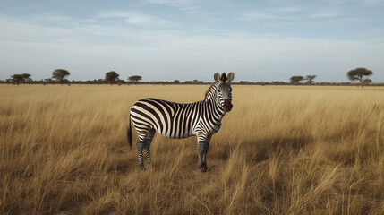 Obraz premium サバンナ-シマウマ