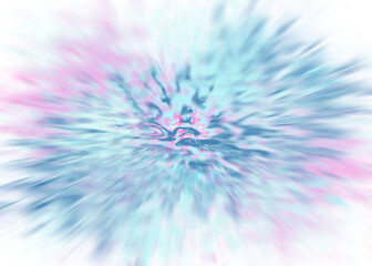 Obraz premium An abstract transparent iridescent color blur design element.