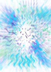 Obraz premium An abstract transparent iridescent color blur design element.