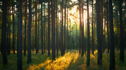 Whispering pines. Whispering Woods. Illustration