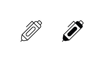 Pen icons set vector stock illustration