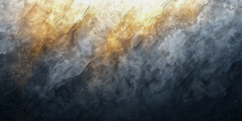 Grunge abstract background, black and gold colors. Design element
